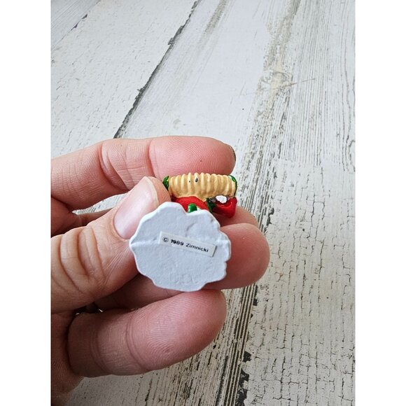 Enesco accordion elf North Pole village mini pewter figurine zimnicki 1989 - Picture 8 of 8